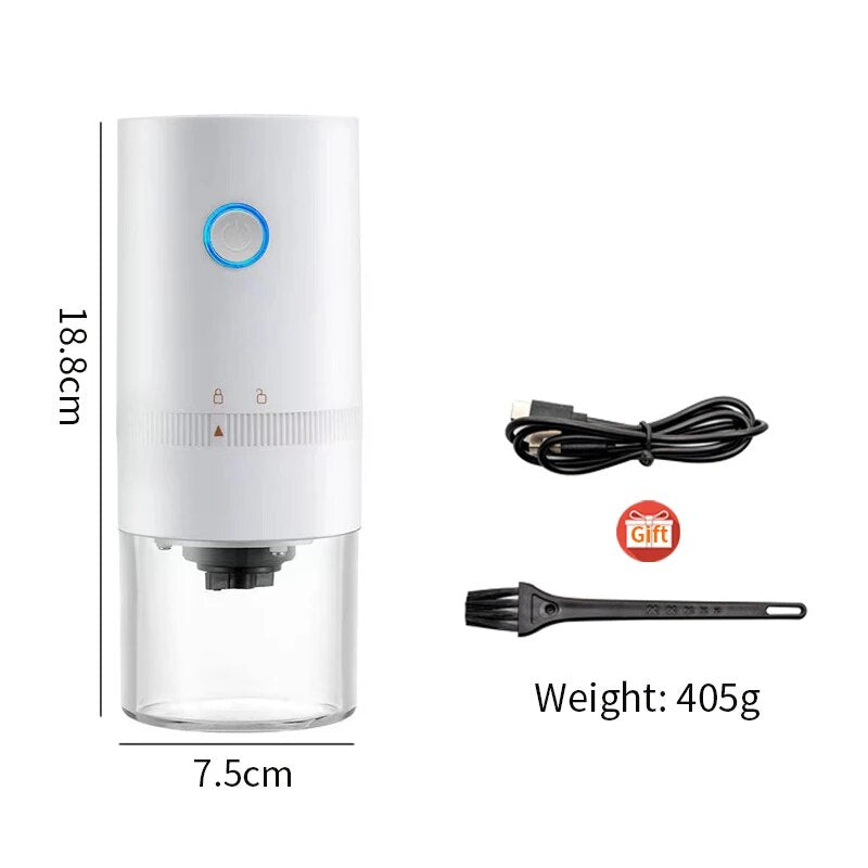 Skanto | Portable Electric Coffee Grinder with USB Type-C Charging & Ceramic Grinder