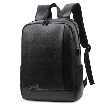 Eco-Friendly Textured Leather Laptop Backpack Acalora