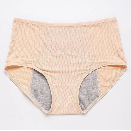 Leak-proof protective pants with a high waist