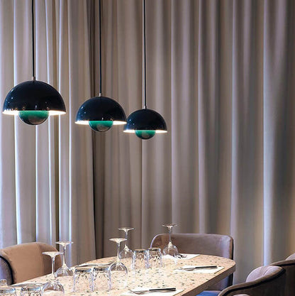 Skanto | Nordic Macaron 1-Light Half-Circle Dome Pendant Lamp