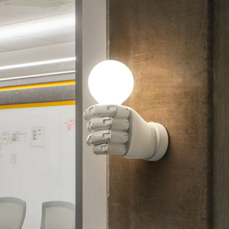 Brehn | Resin Fist Wall Lamp Fixture Artistic 1 Bulb Wall-mounted Lighting for Restaurant