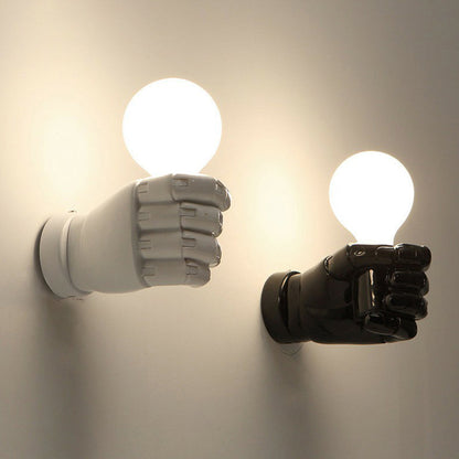 Brehn | Resin Fist Wall Lamp Fixture Artistic 1 Bulb Wall-mounted Lighting for Restaurant