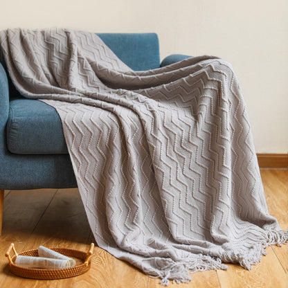 Unisex Cozy Textured Throw Blanket