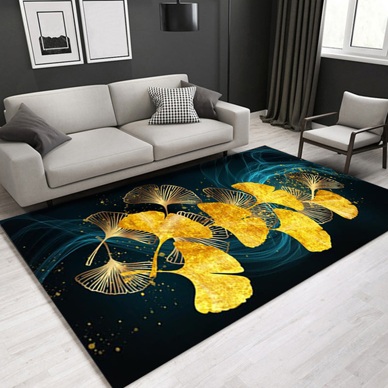 Glam Modern Rug Multicolored 3D Plant Pattern Rug Pet Friendly Non-Slip Machine Washable Rug for the Living Room | Bowlift