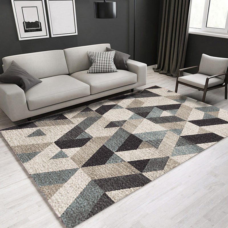 Glam Modern Rug Multicolored 3D Plant Pattern Rug Pet Friendly Non-Slip Machine Washable Rug for the Living Room | Bowlift