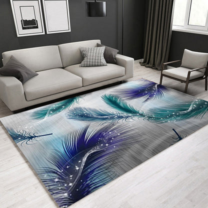 Glam Modern Rug Multicolored 3D Plant Pattern Rug Pet Friendly Non-Slip Machine Washable Rug for the Living Room | Bowlift