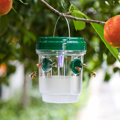 Solar-powered wasp trap with LED attraction | Karnz