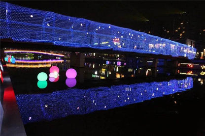 Skanto | Christmas LED Lights Outdoor Waterproof Fishtnet Lights Full of Stars Coated Holiday Lights Wedding Inn Decorative Lights