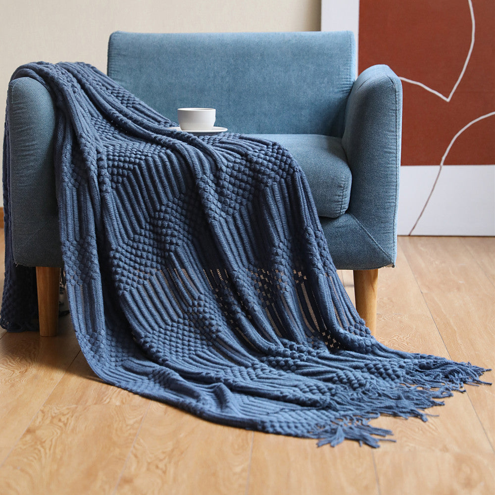 Women's Cozy Textured Throw Blanket