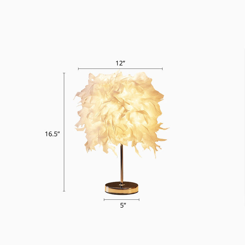 Skanto | White Cylinder Table Lamp Simplicity Single Light Bulb Our Table Lamp