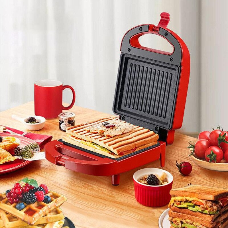 Skanto | 2-in-1 Sandwich Maker & Toaster | Non-Stick Auto-Sealing Plates for Quick Breakfast, Snacks & Easy Cleaning