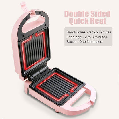 Skanto | 2-in-1 Sandwich Maker & Toaster | Non-Stick Auto-Sealing Plates for Quick Breakfast, Snacks & Easy Cleaning