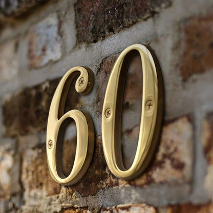 Skanto | Traditional House Numbers Made of Solid Brass