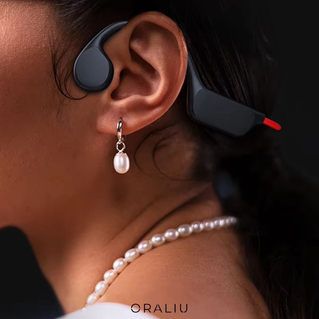 Skanto | Bone Conduction Headphones – Safe & Wireless for Running & Cycling