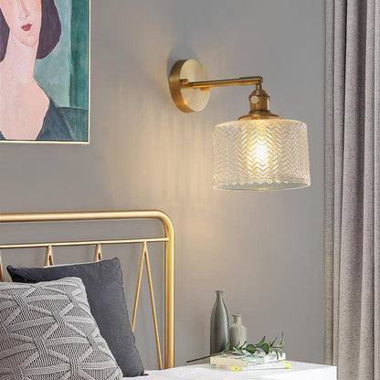 Skanto | Nordic Minimalist Creative Brass Cylinder 1-Light Wall Lamp
