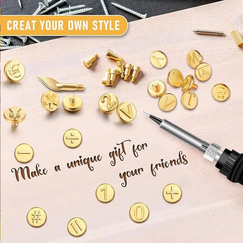 Skanto | 26 Letter Copper Mold — DIY Wood Burning/Crafting Set