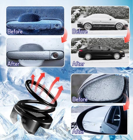 BowLift | Portable Car Heater | Solar Rechargeable De-Icer | Fast Defrost Device for Cars & Homes