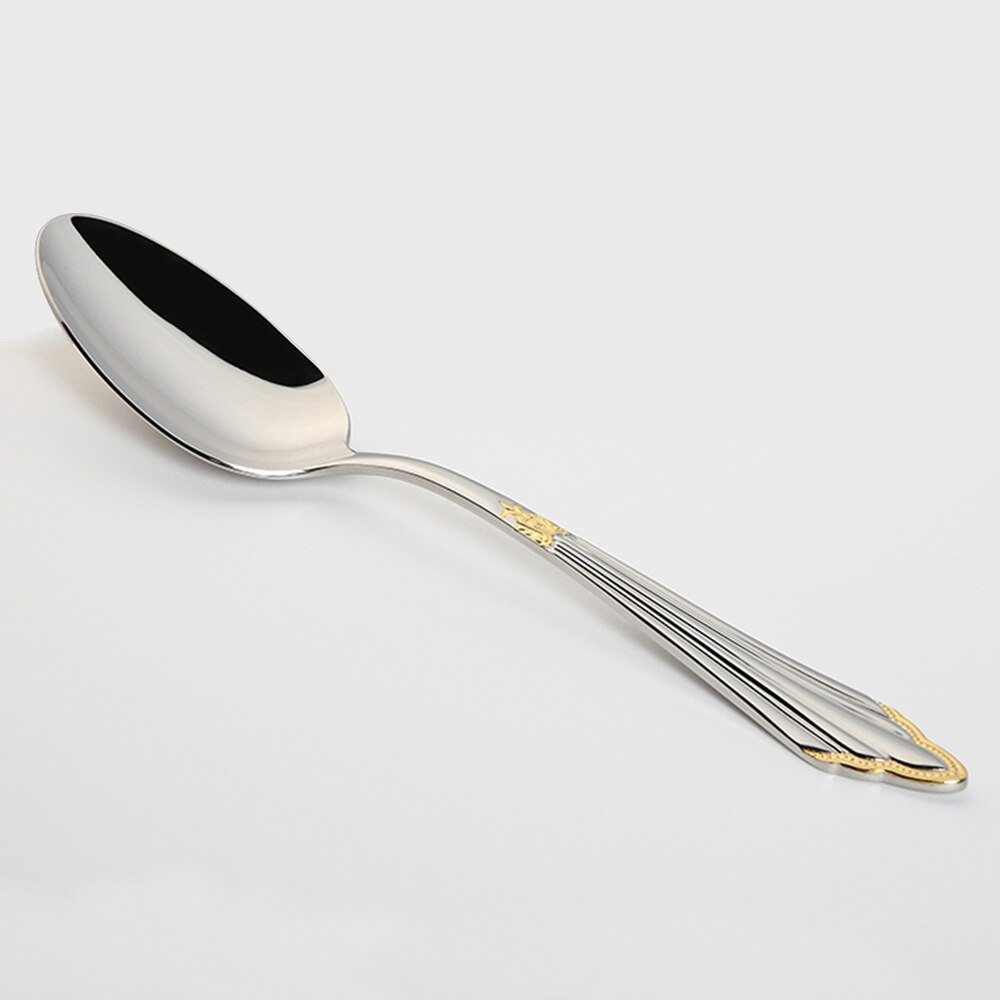 Skanto | 24- or 48-Piece Stainless Steel Cutlery Set with Gold Finish – GlowCut