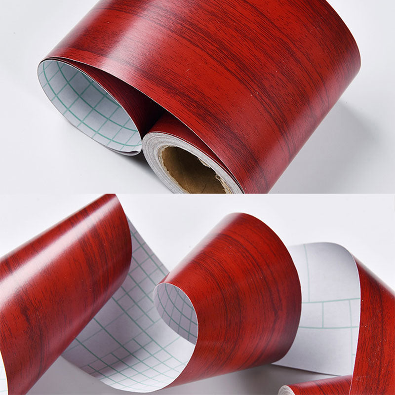 Brehn | Self-adhesive Wood-like Wallpaper Border Non-woven Industrial Wall Decoration for the Living Room