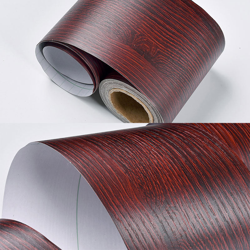 Brehn | Self-adhesive Wood-like Wallpaper Border Non-woven Industrial Wall Decoration for the Living Room