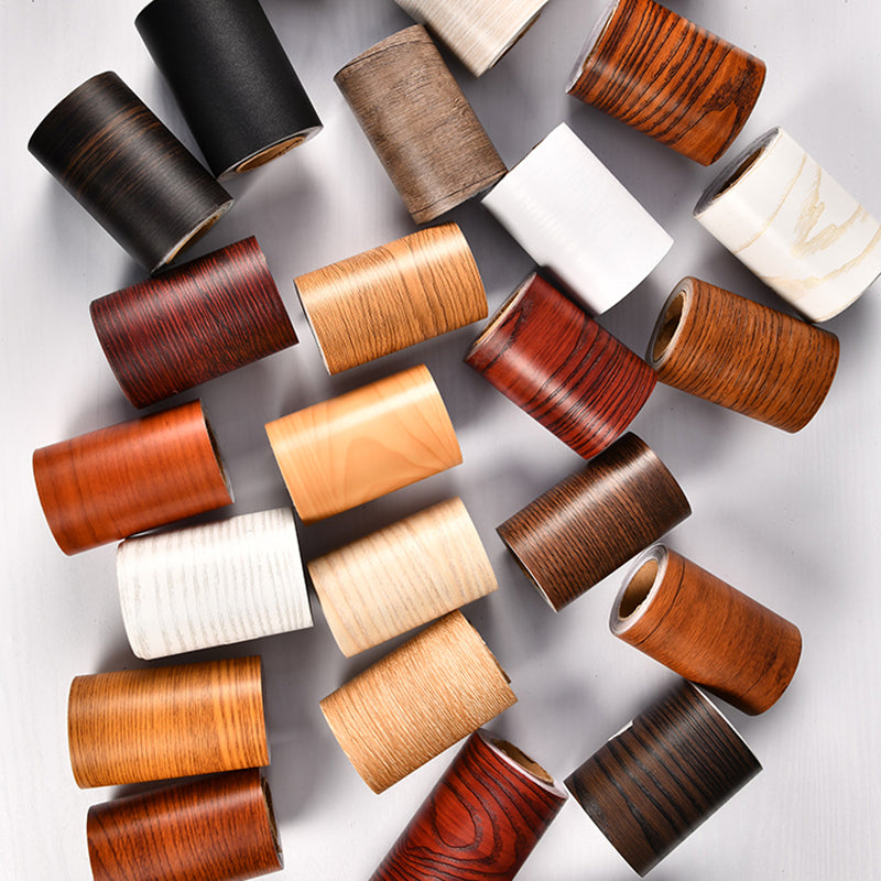 Brehn | Self-adhesive Wood-like Wallpaper Border Non-woven Industrial Wall Decoration for the Living Room