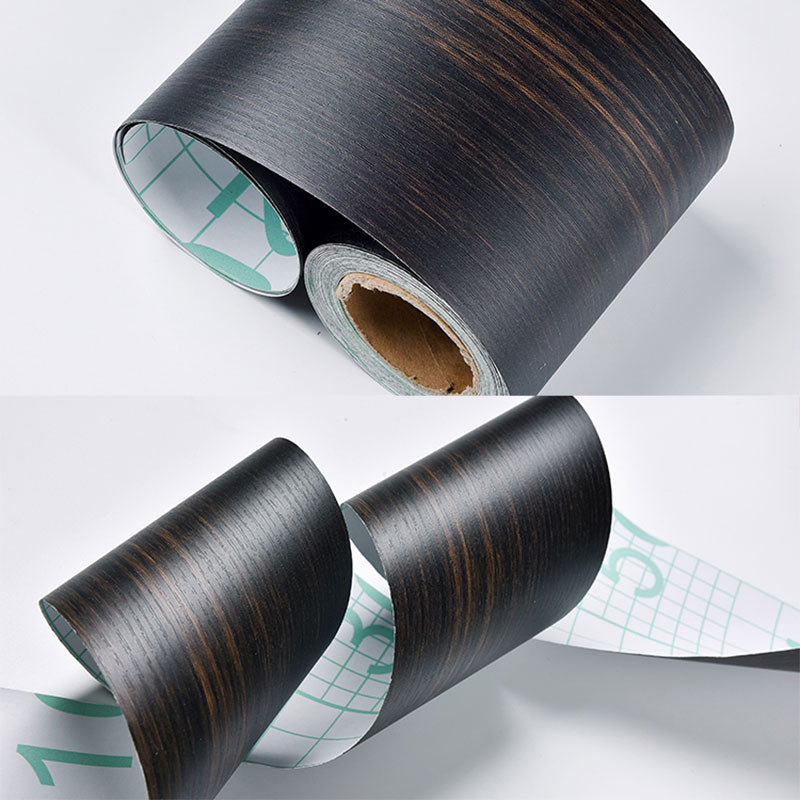 Brehn | Self-adhesive Wood-like Wallpaper Border Non-woven Industrial Wall Decoration for the Living Room