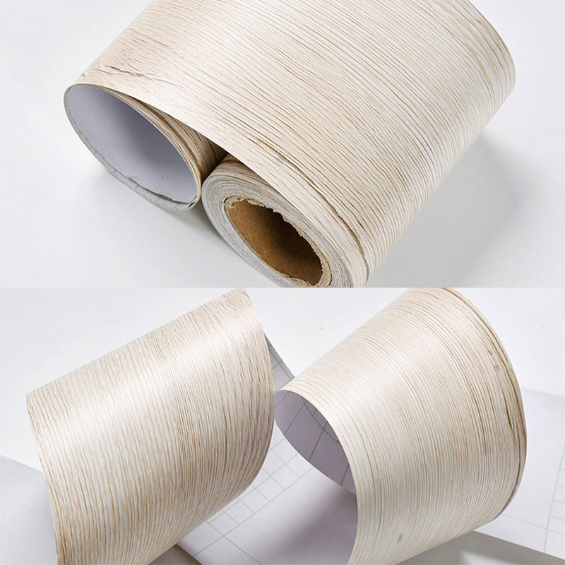 Brehn | Self-adhesive Wood-like Wallpaper Border Non-woven Industrial Wall Decoration for the Living Room