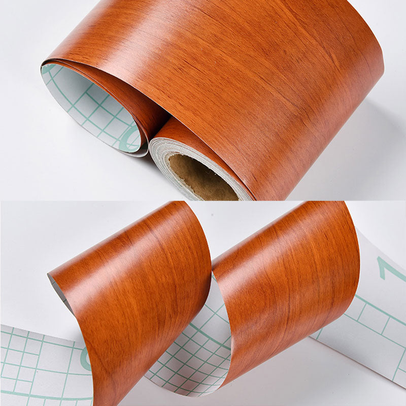 Brehn | Self-adhesive Wood-like Wallpaper Border Non-woven Industrial Wall Decoration for the Living Room