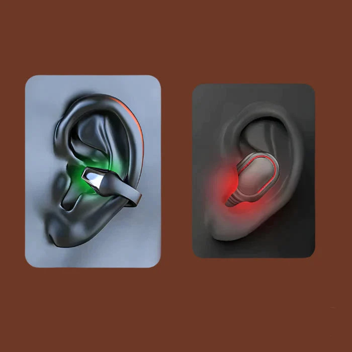Wireless ear clip bone conduction headphones