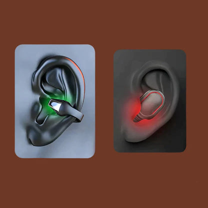 Wireless ear clip bone conduction headphones
