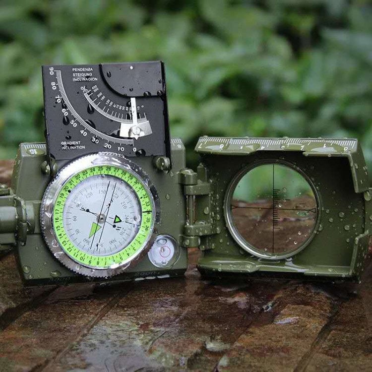 BowLift | Military Compass | Waterproof Aluminum Alloy | Clinometer & Sighting Lens | Survival, Camping & Hiking