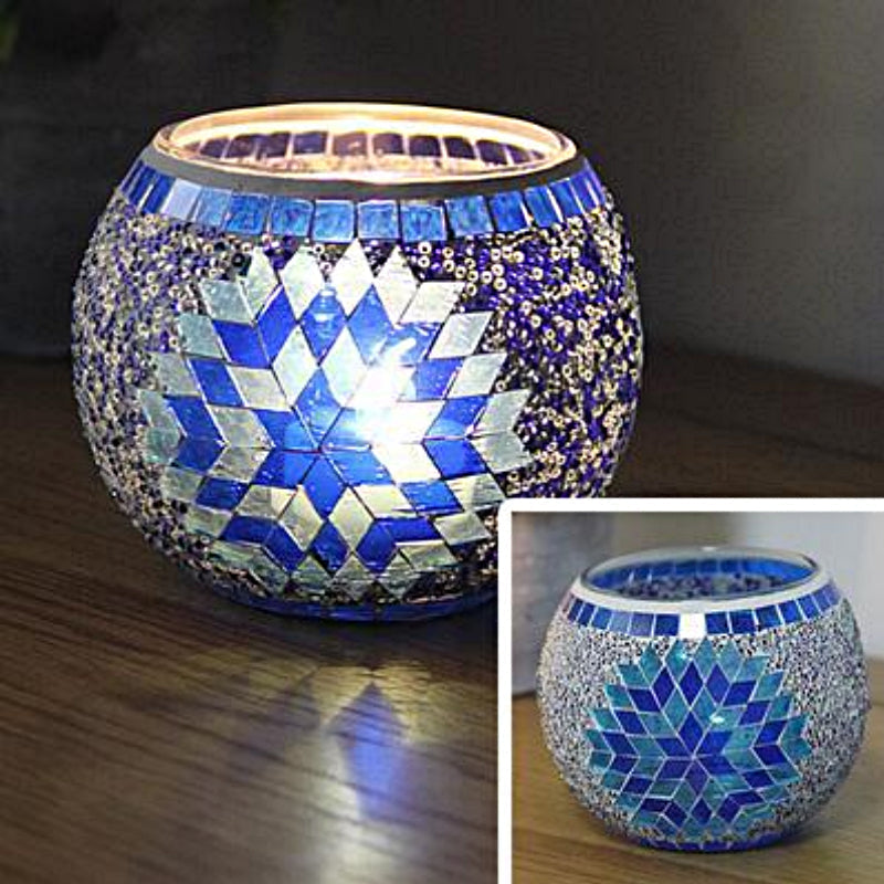 Brehn | European Retro Glass Mosaic Tealight Holder