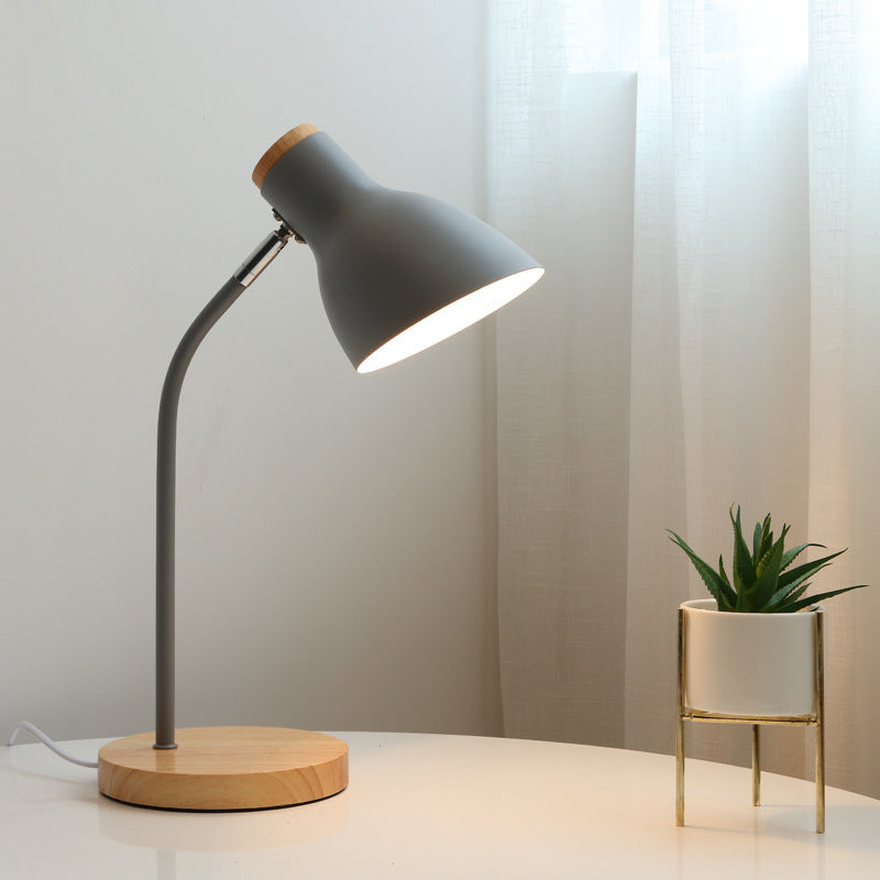 Skanto | Flashlight-Shaped Swivel Desk Lamp Macaron Metal 1-Light Night Lamp for Kids Room
