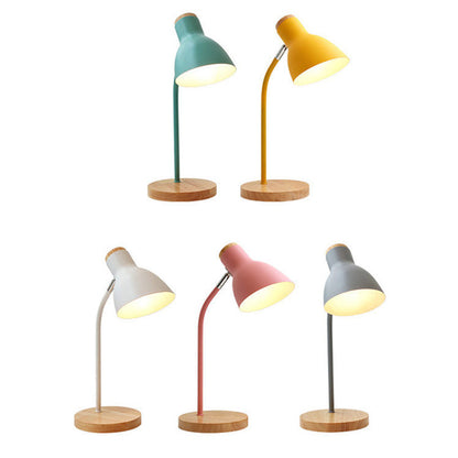 Skanto | Flashlight-Shaped Swivel Desk Lamp Macaron Metal 1-Light Night Lamp for Kids Room