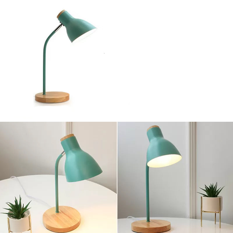 Skanto | Flashlight-Shaped Swivel Desk Lamp Macaron Metal 1-Light Night Lamp for Kids Room