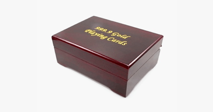 24-karat gold-plated playing cards with optional case