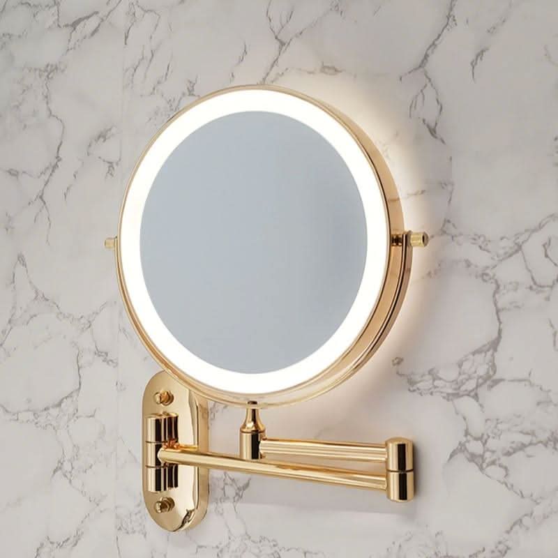 Skanto | Gold Rechargeable LED Makeup Magnifying Mirror
