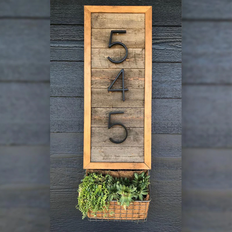 Modern house number