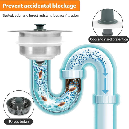 BowLift | New Upgraded Sink Bounce Core Drain Strainer