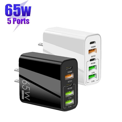 Multi-Port Adapter 65W Fast Charger - US Standard