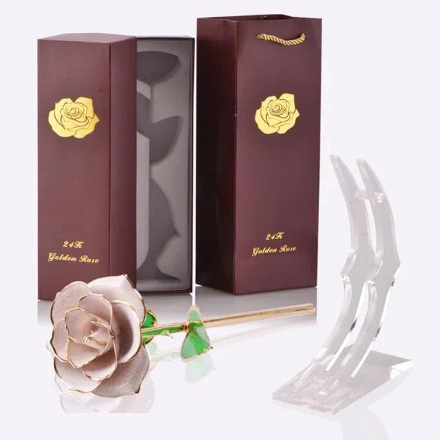 Eternal Rose, dipped in 24 Karat Gold