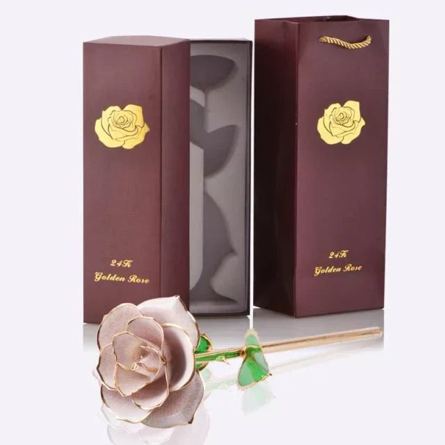 Eternal Rose, dipped in 24 Karat Gold