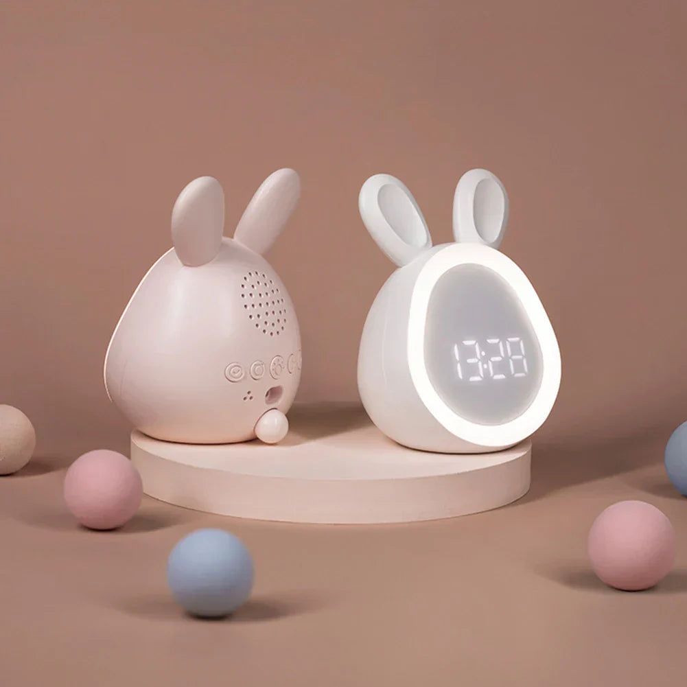 Skanto | GlowBunny – Cute Kids' Clock with Night Light and Adjustable Brightness