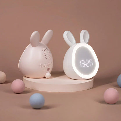 Skanto | GlowBunny – Cute Kids' Clock with Night Light and Adjustable Brightness