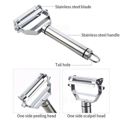 Stainless steel multi-function vegetable slicer