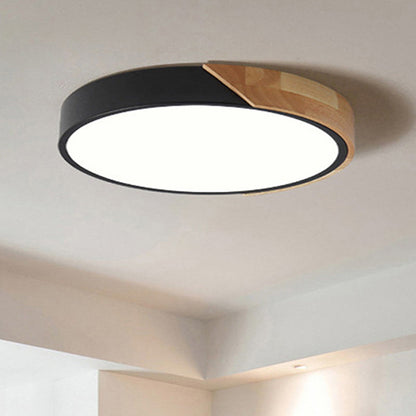 Modern LED Ceiling Lamp for Bedroom - Energy-saving Acrylic and Metal Flush Mount Fixture, Various Colors | Karnz