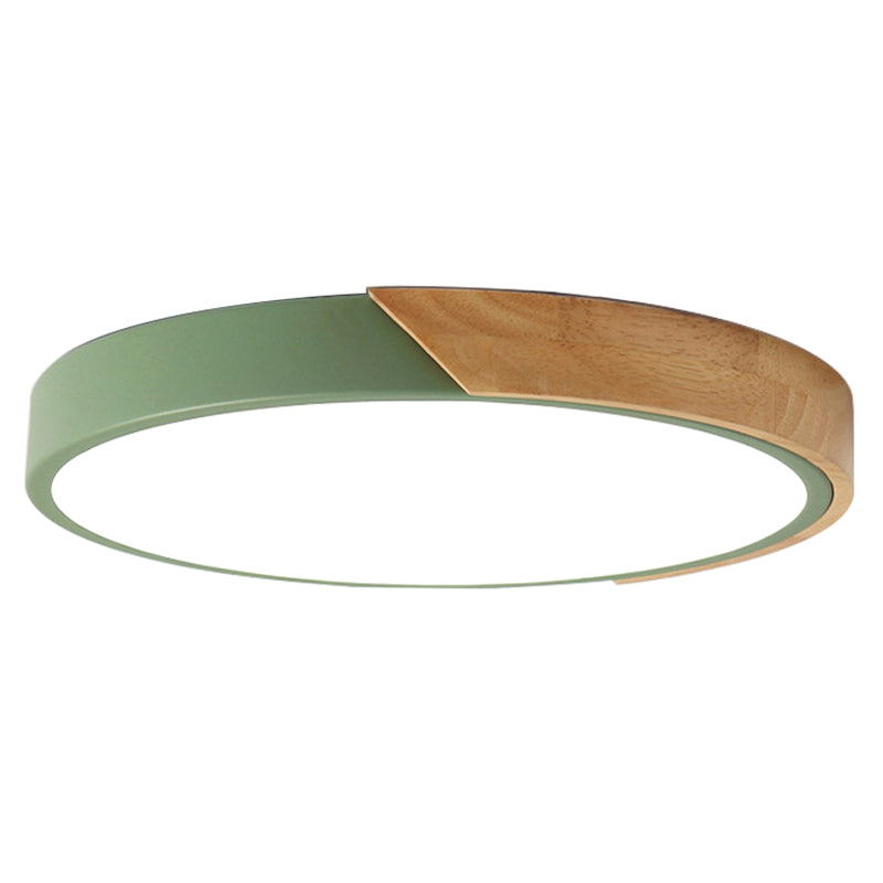 Modern LED Ceiling Lamp for Bedroom - Energy-saving Acrylic and Metal Flush Mount Fixture, Various Colors | Karnz