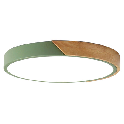 Modern LED Ceiling Lamp for Bedroom - Energy-saving Acrylic and Metal Flush Mount Fixture, Various Colors | Karnz