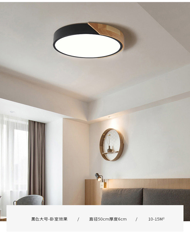 Modern LED Ceiling Lamp for Bedroom - Energy-saving Acrylic and Metal Flush Mount Fixture, Various Colors | Karnz