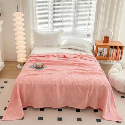 BowLift | Cotura Waffle Blanket | 100% Organic Cotton | Breathable & Elegant | Waffle Structure